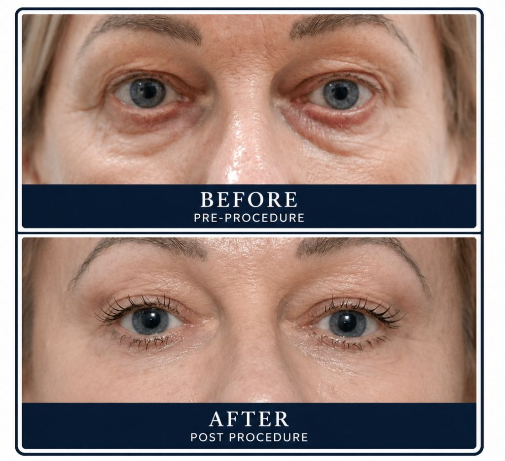 Before and After of Tixel skin rejuvenation