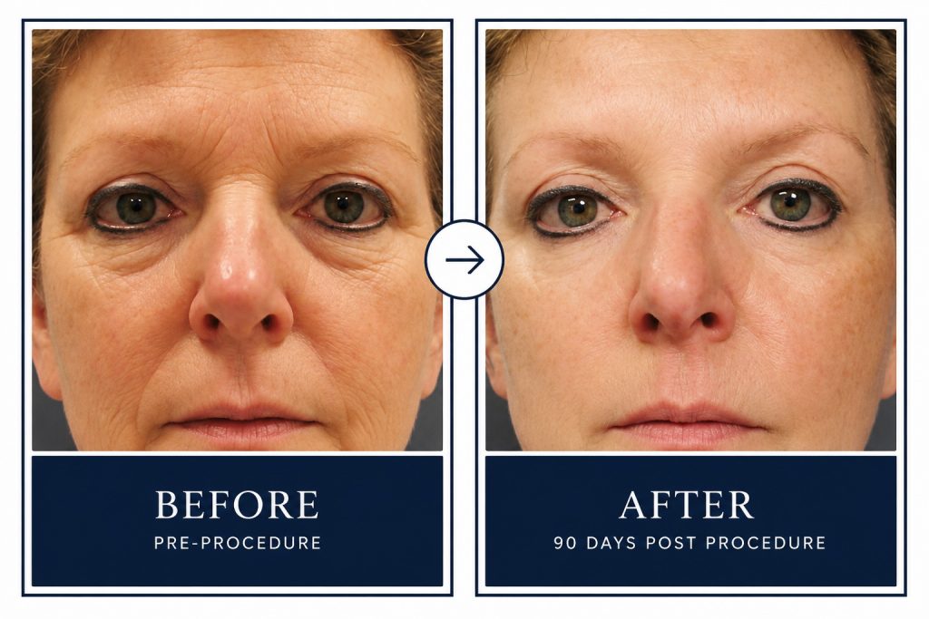 Before & After Tixel Laser of Face Tixel Face